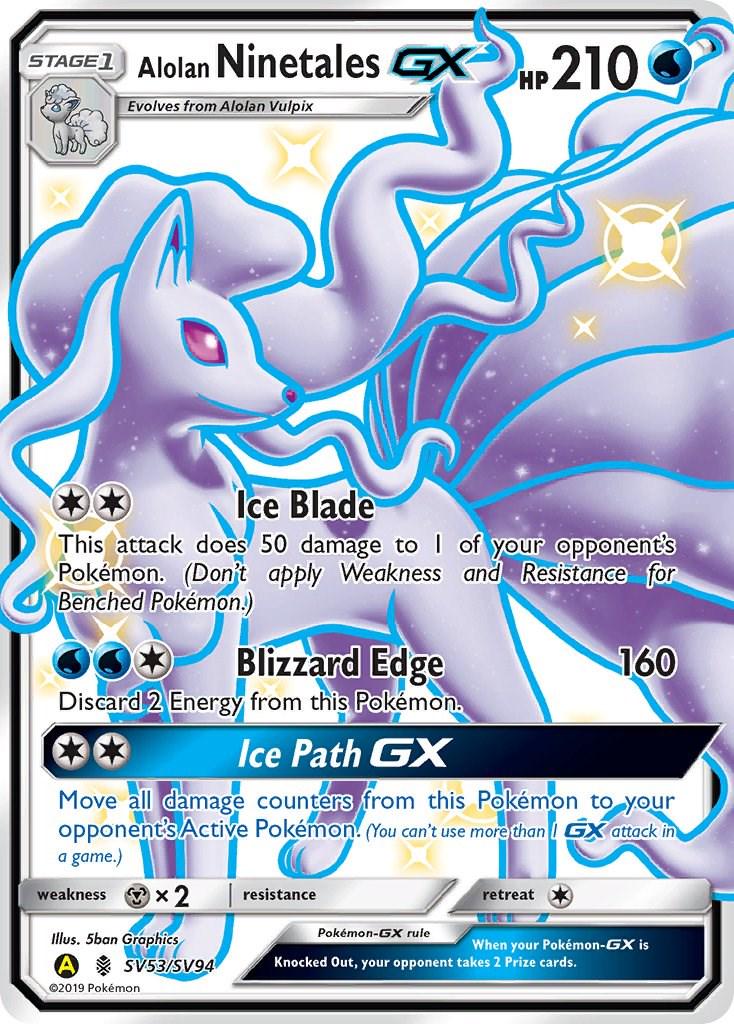 Alolan Ninetales GX SV53