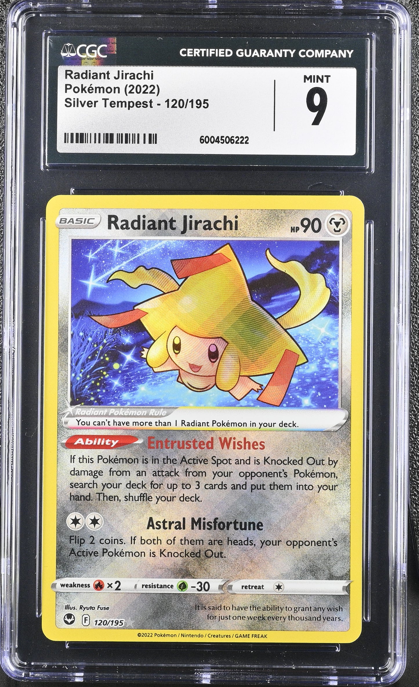 Radiant Jirachi #120 CGC 9