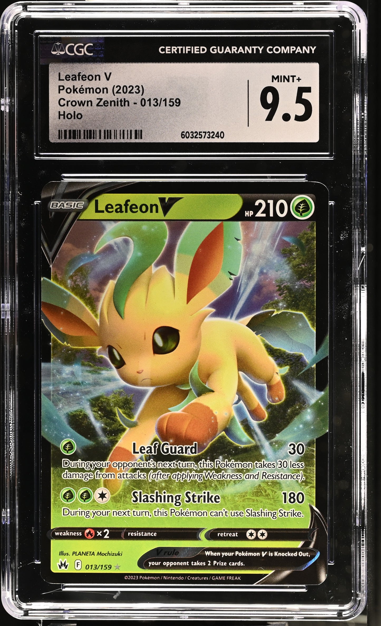 Leafeon V #13 CGC 9.5