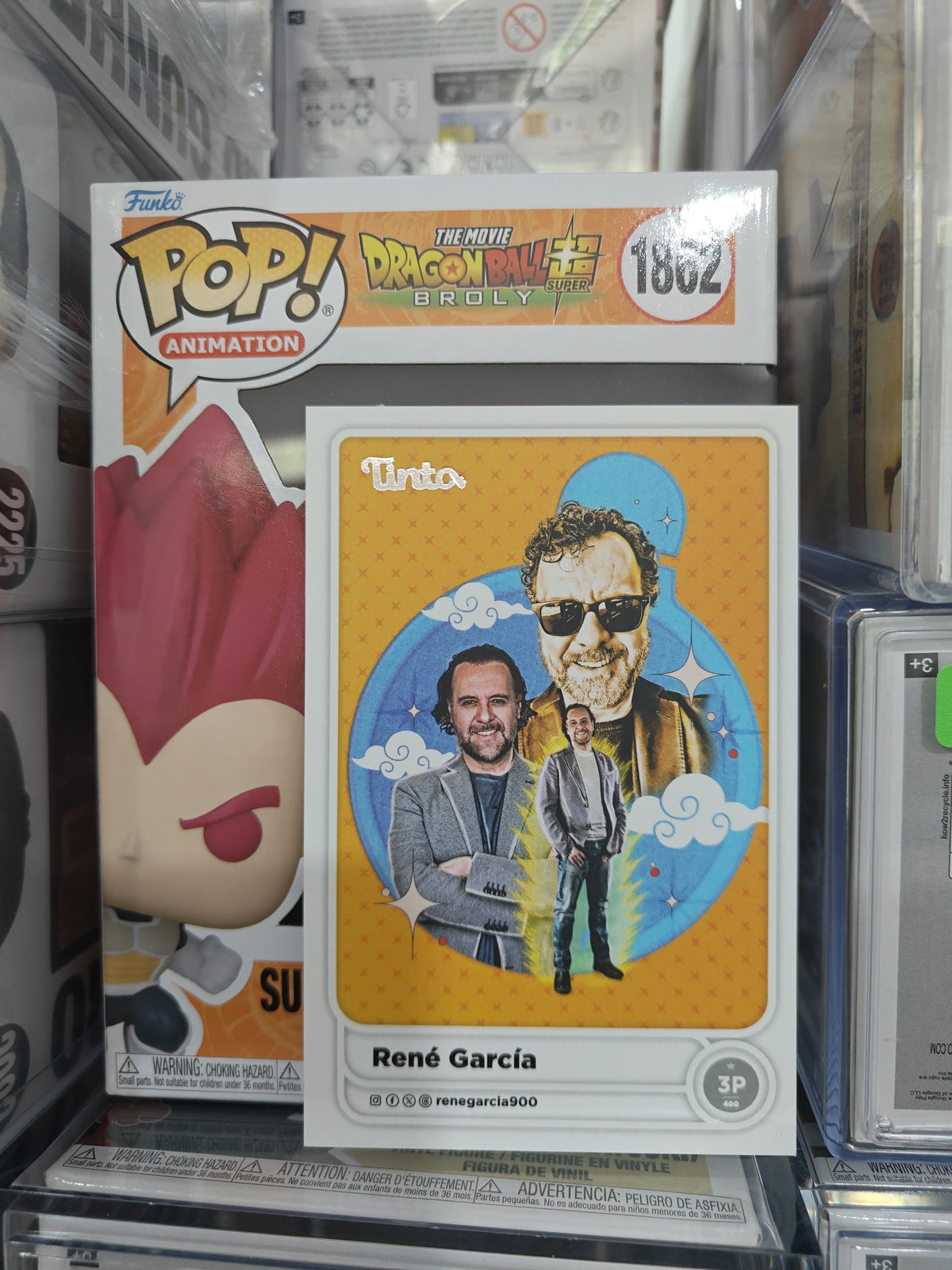 Super Saiyan God Vegeta 1862 signed by Rene Garcia