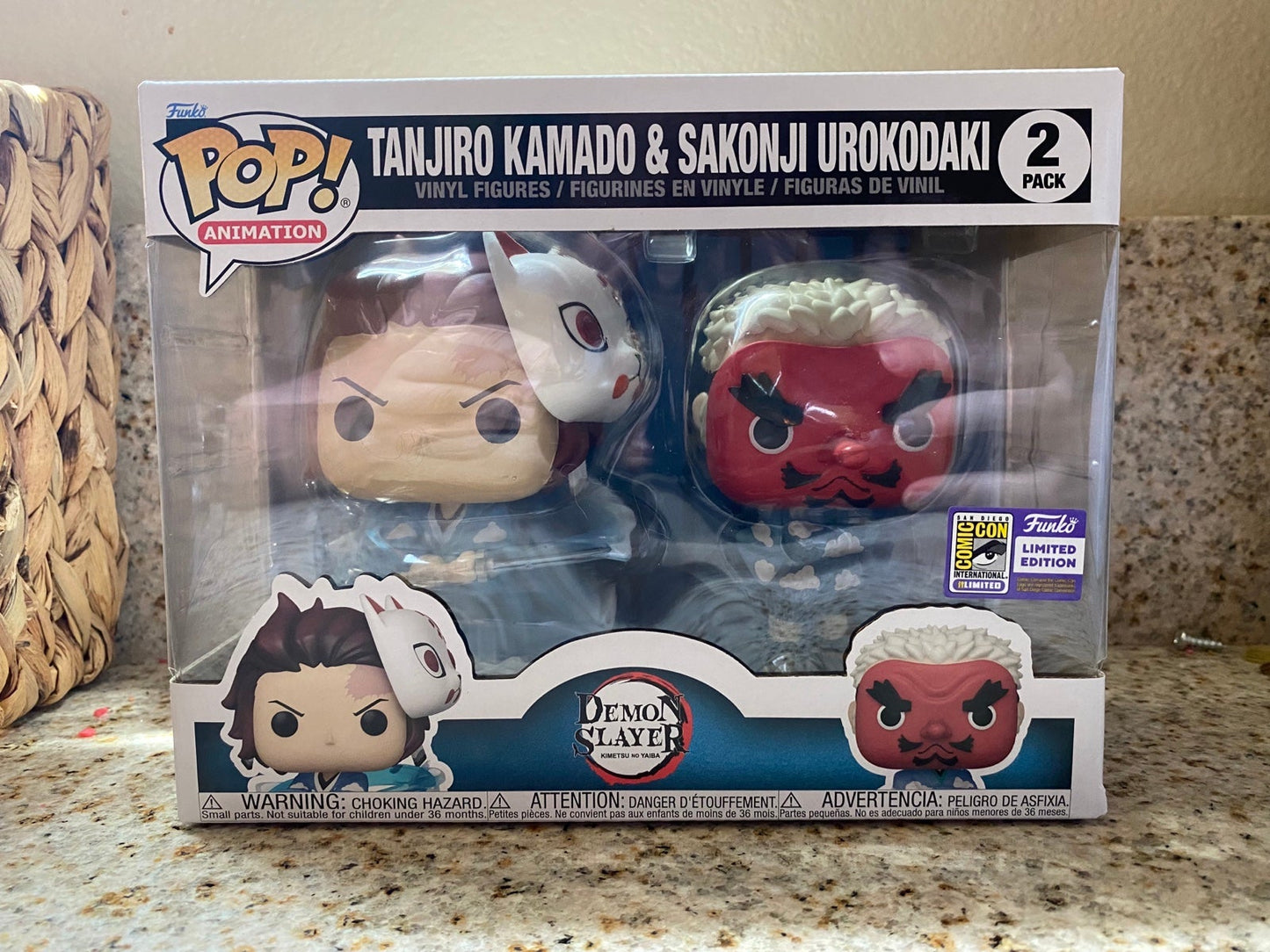 Tanjiro Kamado & Sakonji Urokodaki 2023 SDCC Con Sticker