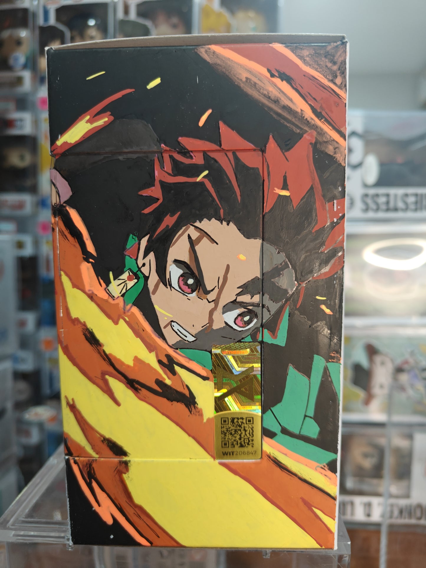 Tanjiro Kamado 1403 Custom Art signed by Zach Aguilar