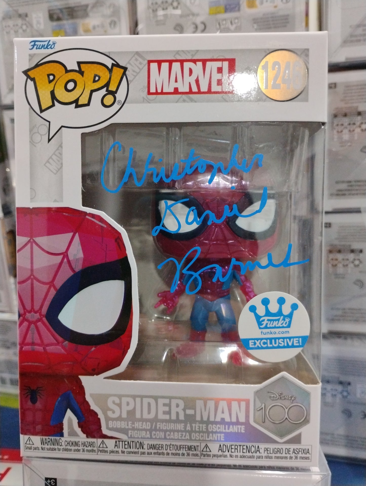 Spider-Man 1246 Signed by Christopher Daniel Barnes