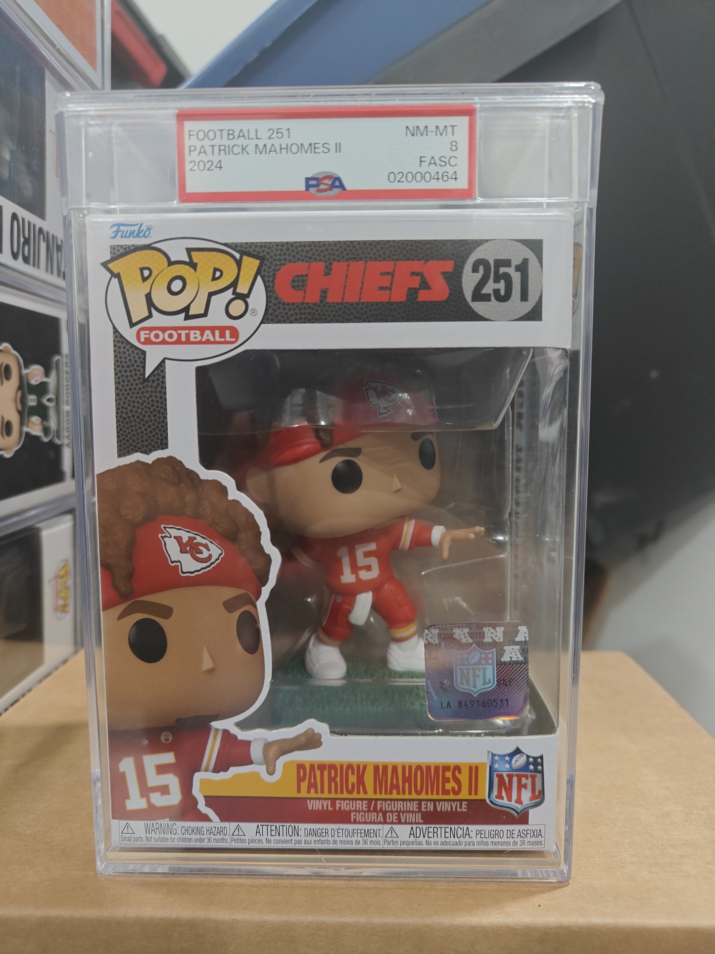 Patrick Mahomes II 251 PSA 8 FASC