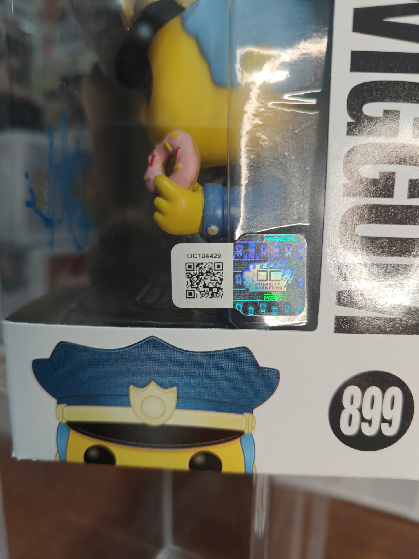 Chief Wiggum Signed by Hank Azaria 899
