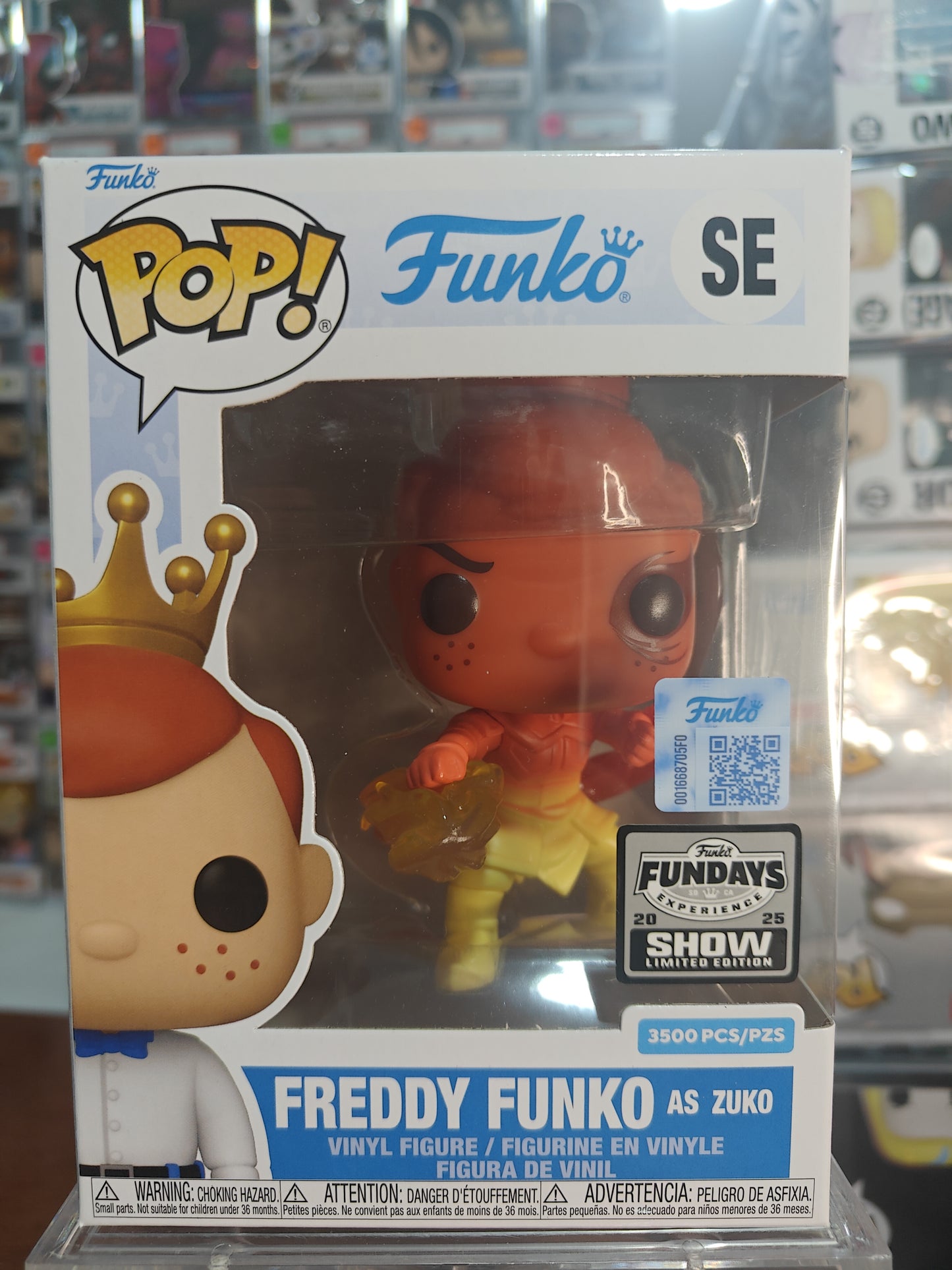 Freddy Funko as Zuko 3500 PC Fundays 2025
