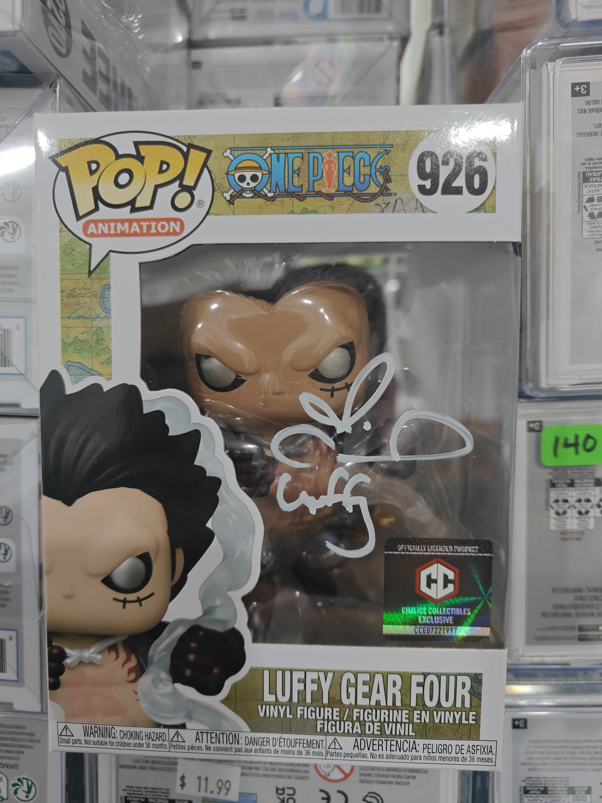 Luffy Gear Four 926 (Metallic) signed by Coleen Clinkenbeard