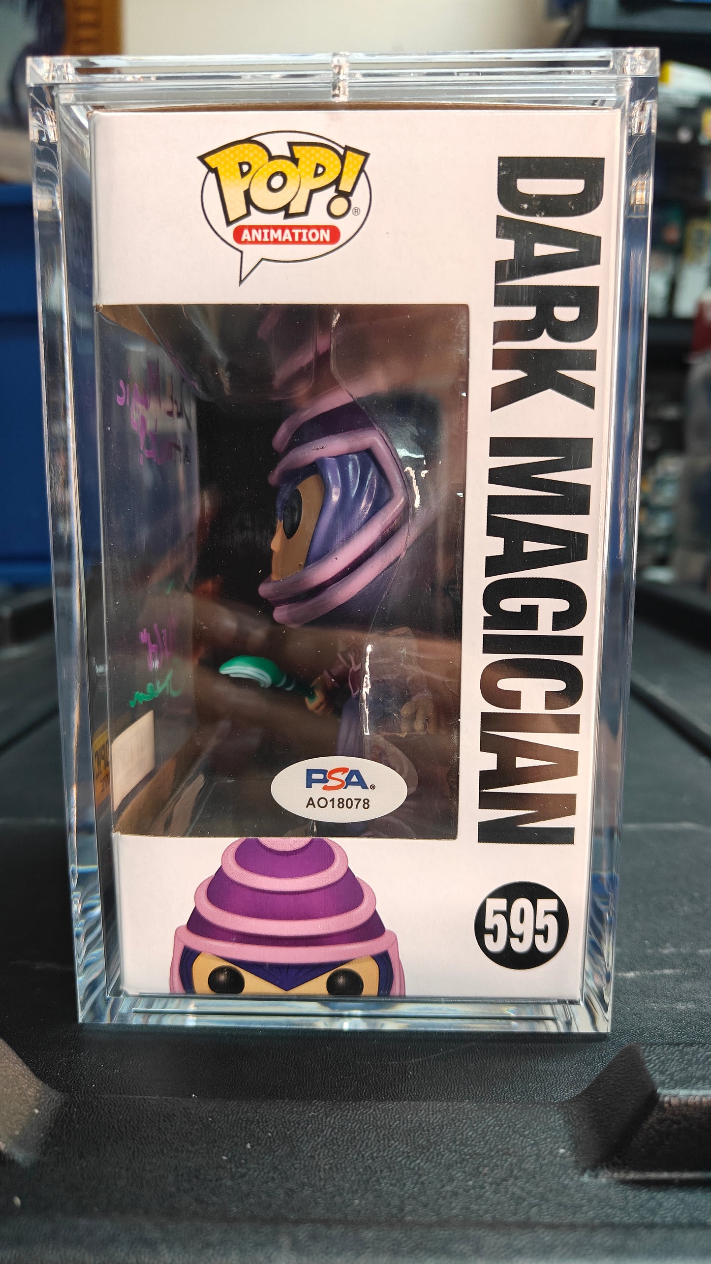 Dark Magician 595 Auto by Dan Green (Yugi)