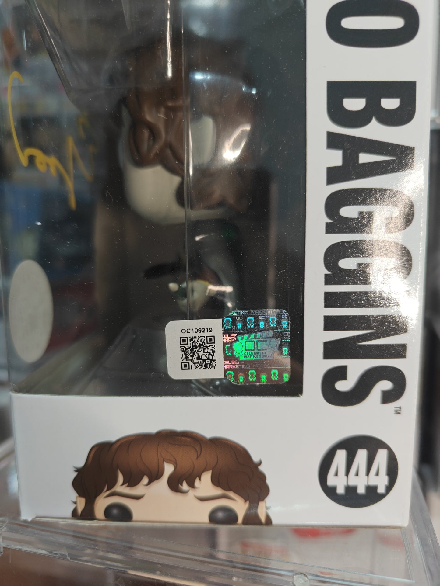 Frodo Baggins Glow Chase Signed by Elijah Wood 444
