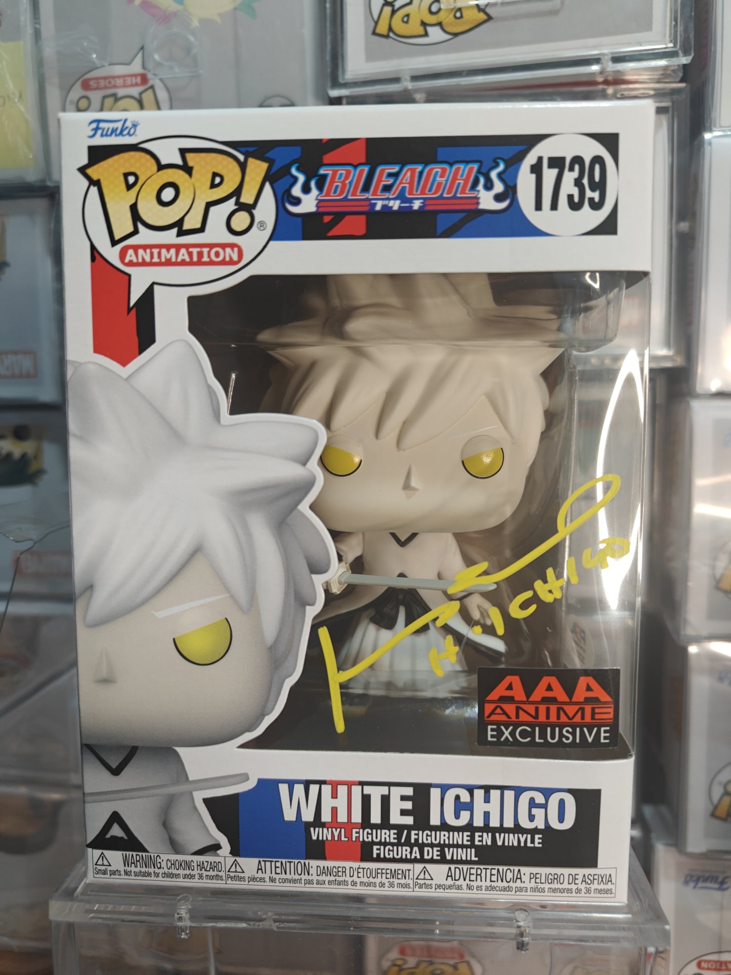White Ichigo 1739 signed by Johnny Yong Bosch