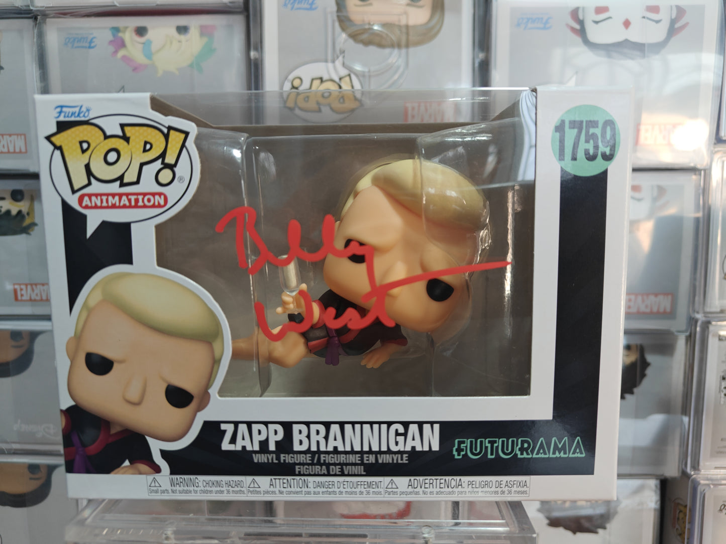 Zapp Brannigan Signed by Billy West 1759