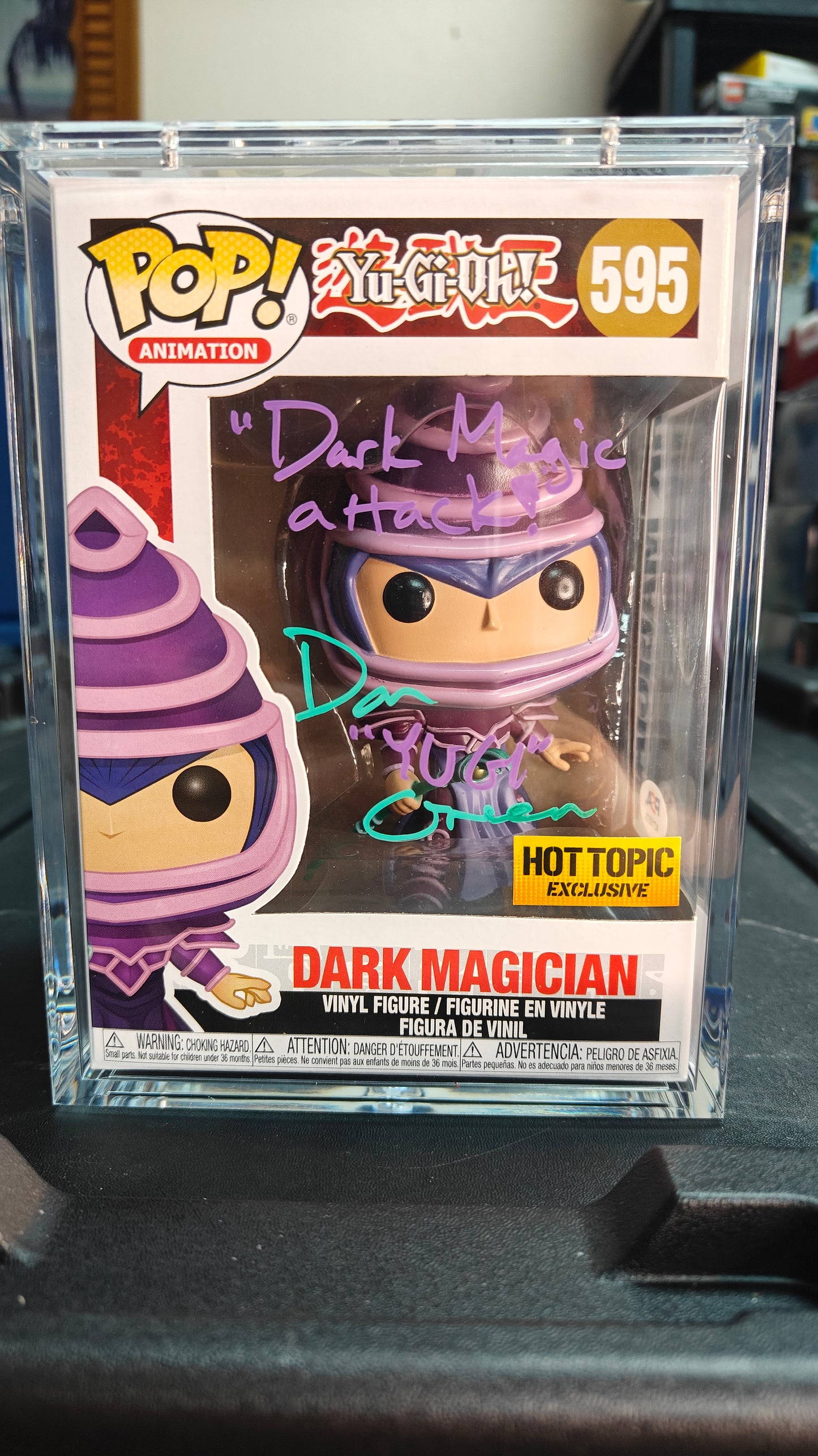 Dark Magician 595 Auto by Dan Green (Yugi)