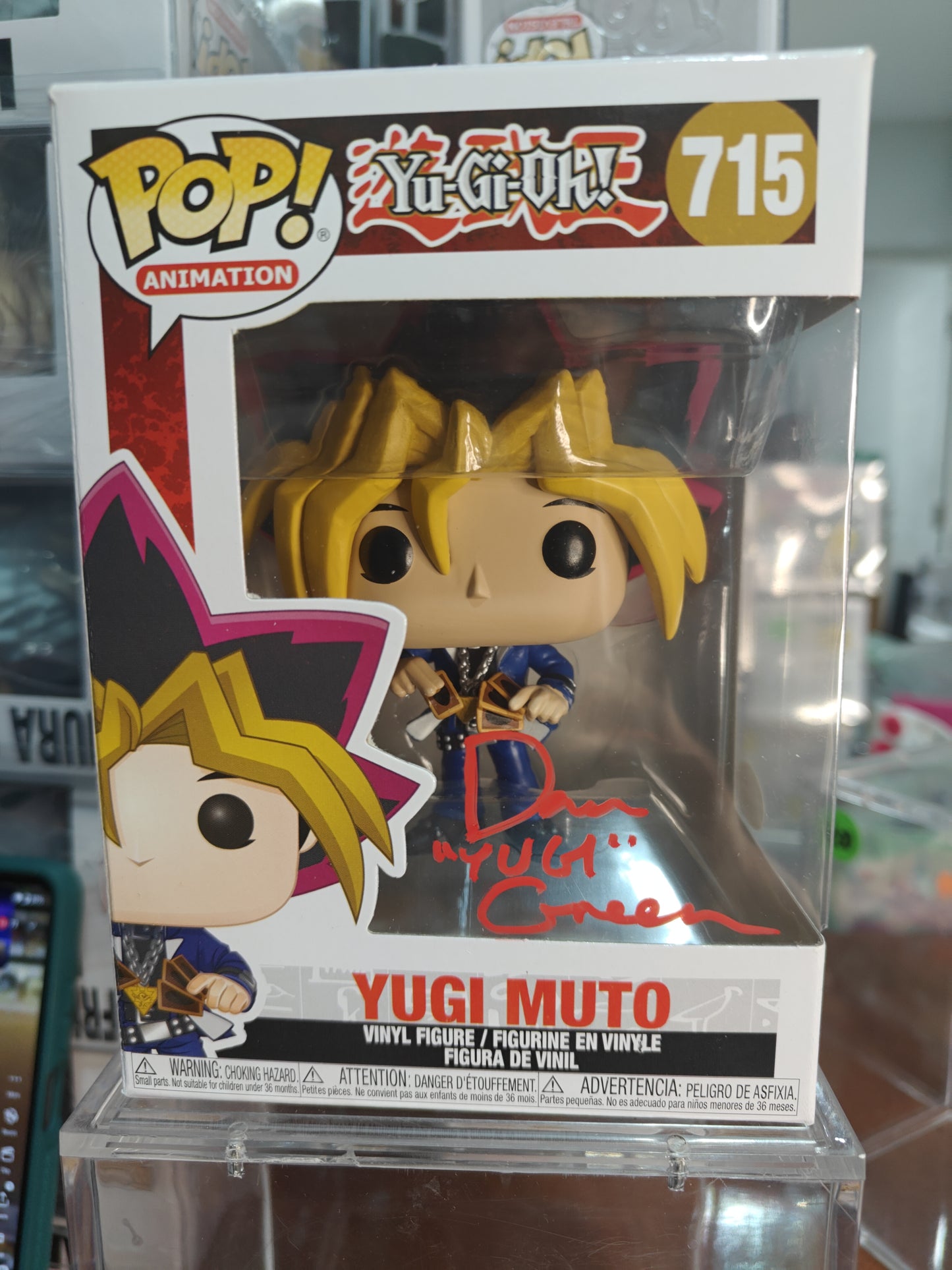 Yugi Moto 715 Signed by Dan Green