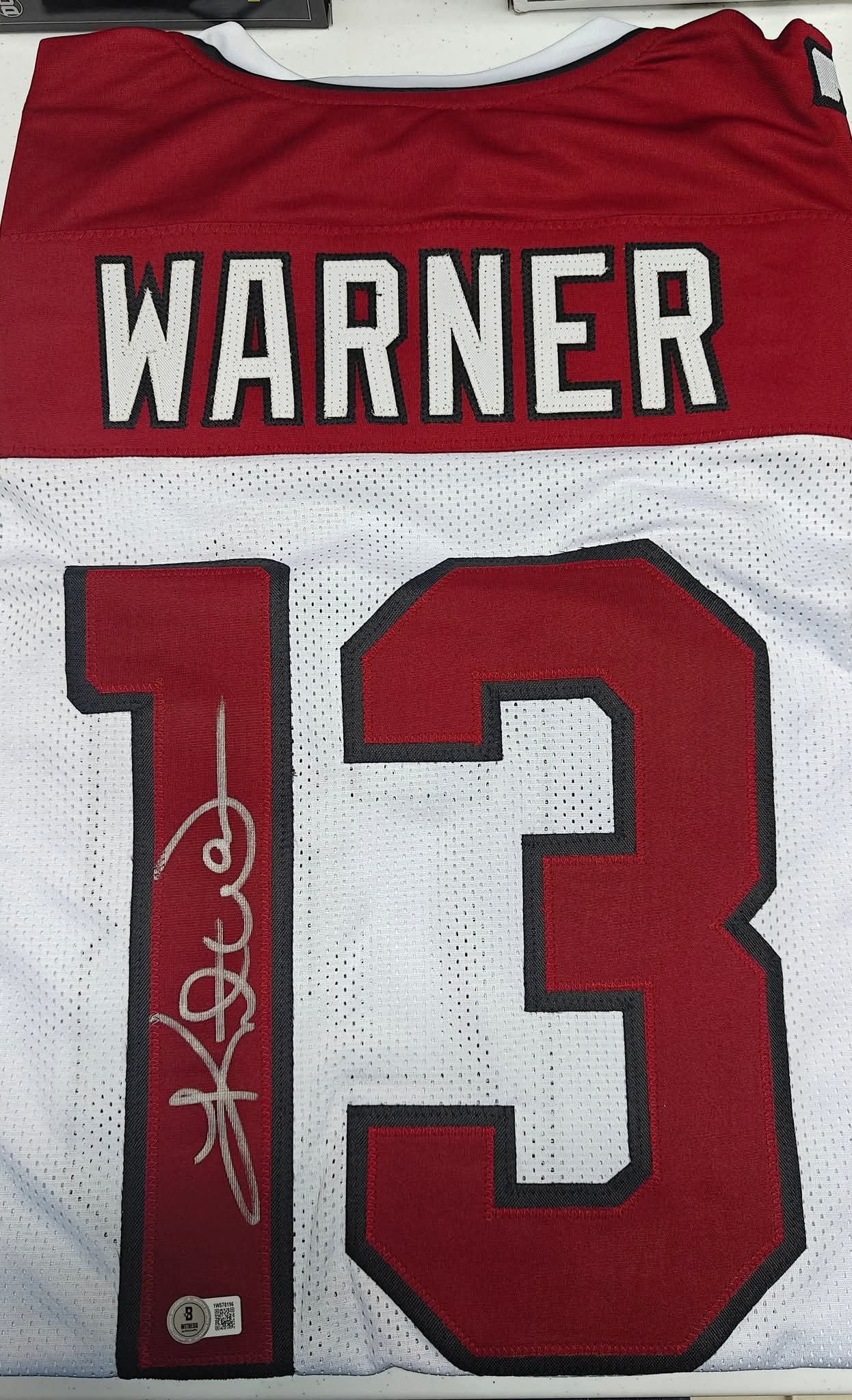 Kurt Warner- Autographed Arizona Cardinals Authentic Jersey - Beckett Certified