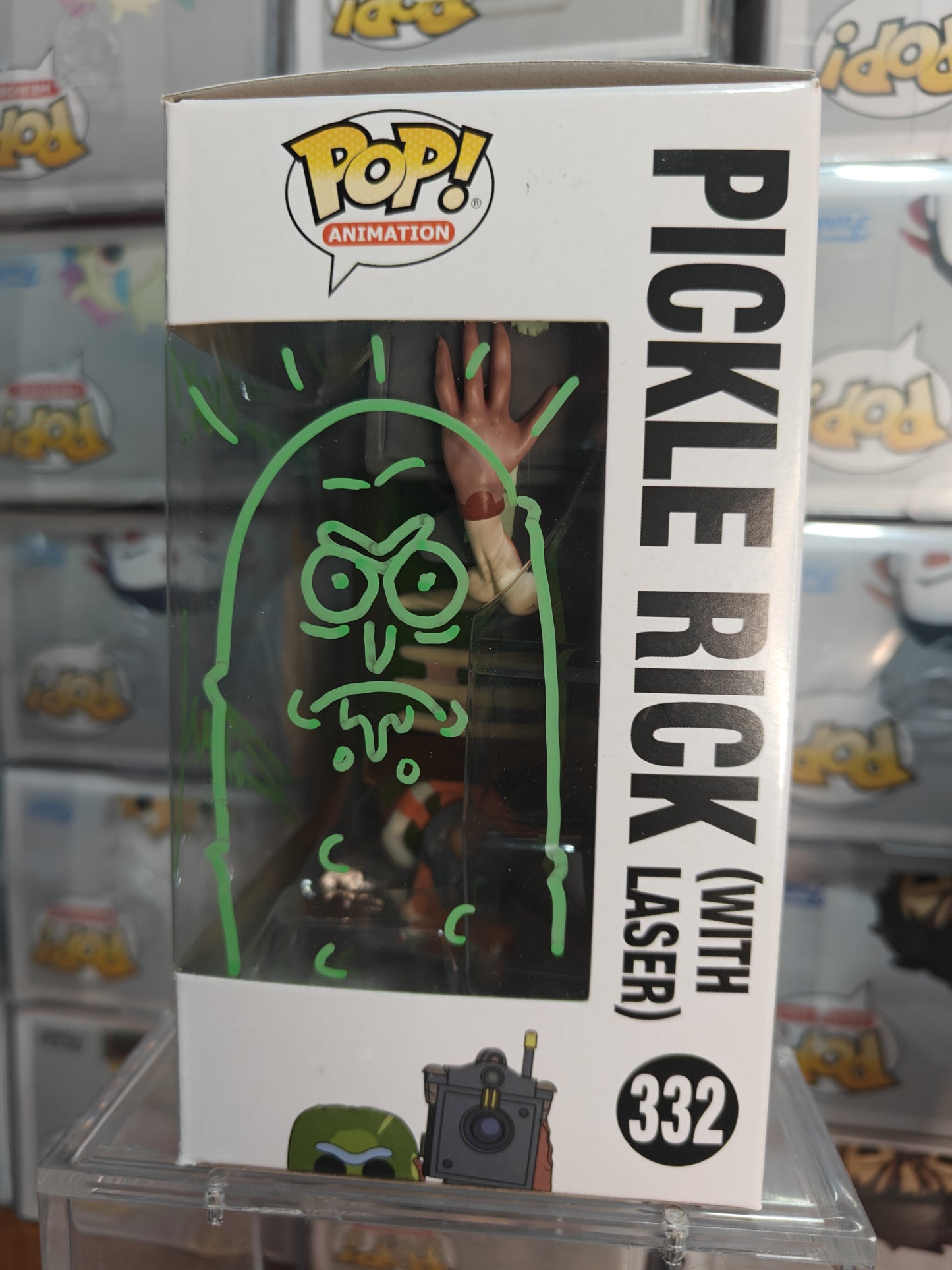 Pickle Rick (With Laser) 332 Signed by David Angelo Roman