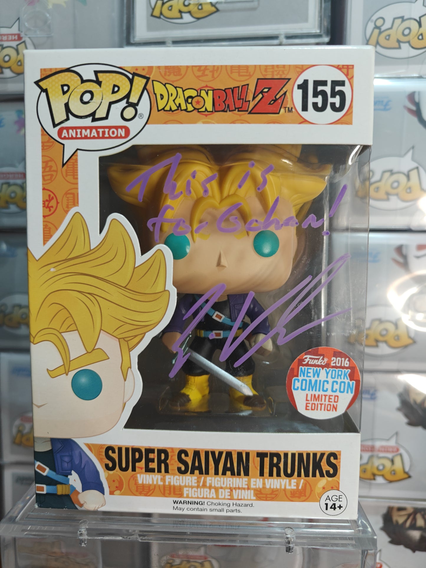 Super Saiyan Trunks 2016 Comicon Signed by Eric Vale
