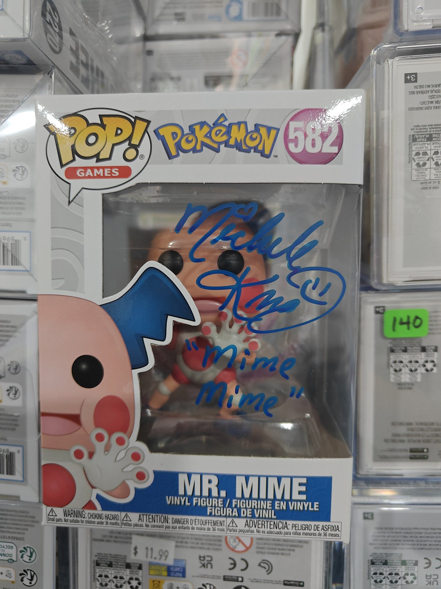 Mr. Mime 582 signed by Michele Knotz