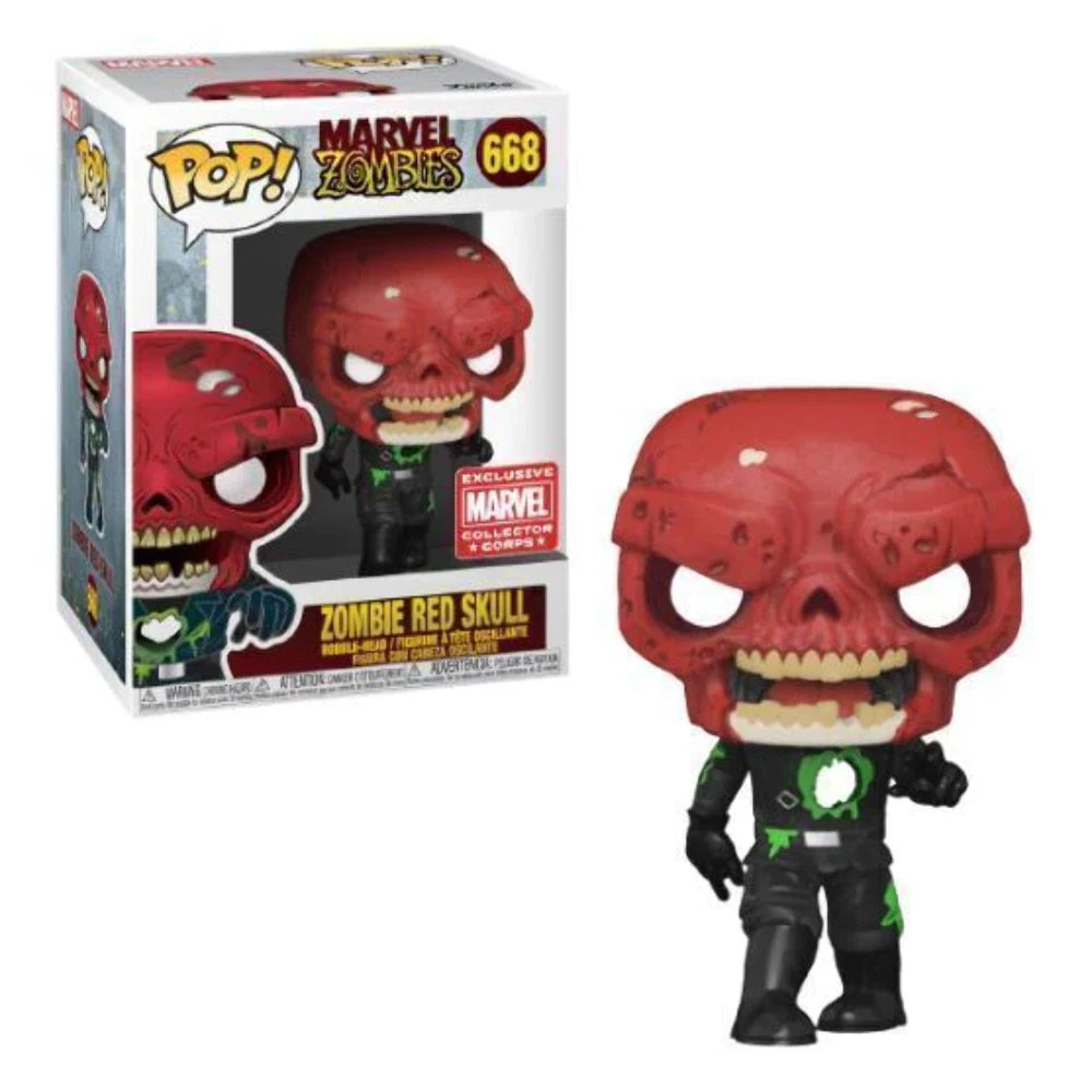 Zombie Red Skull 668