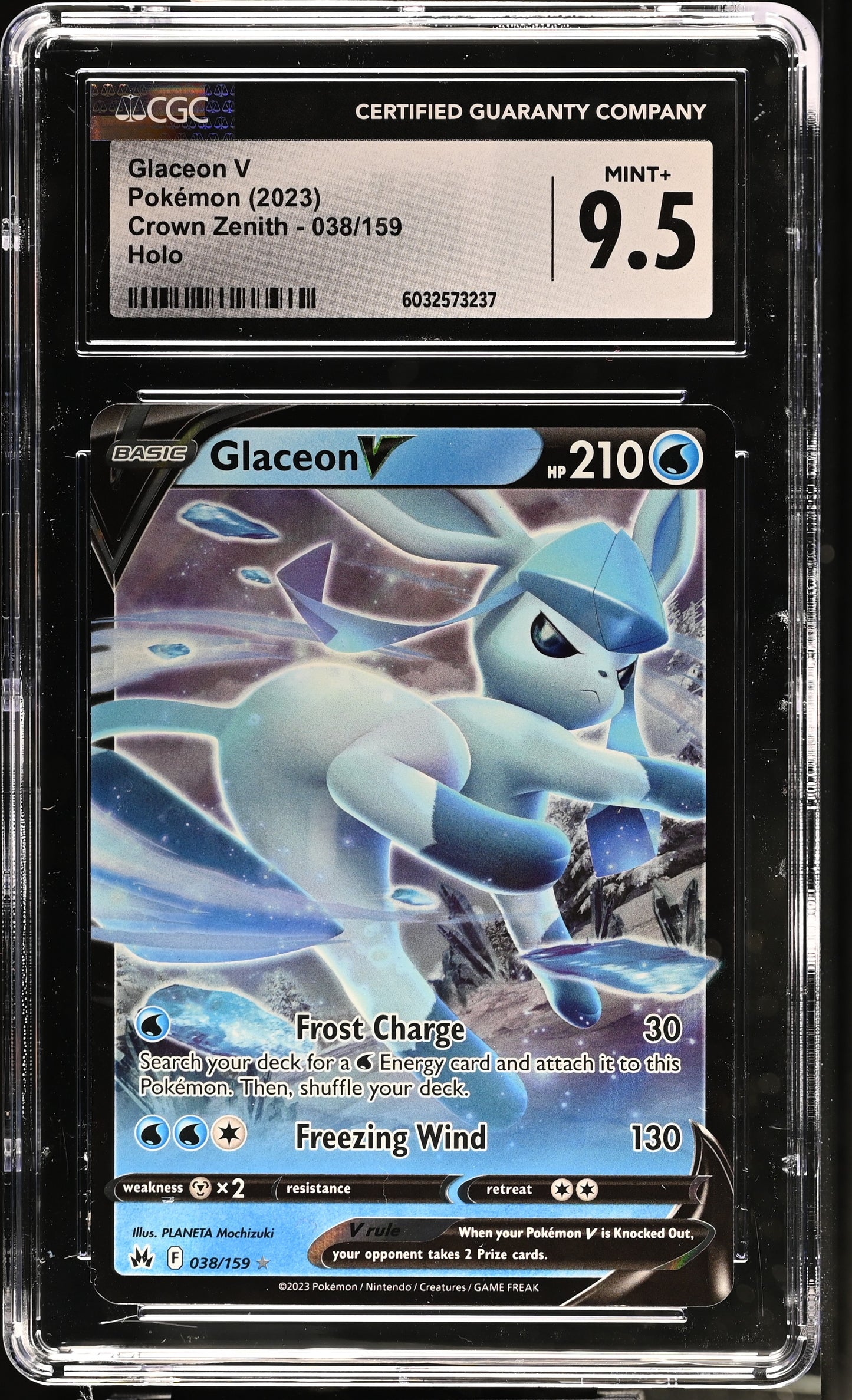 Glaceon V #38 CGC 9.5
