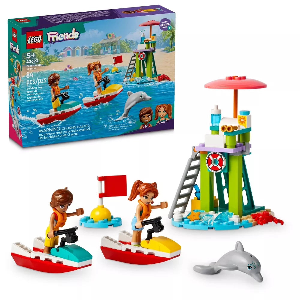 LEGO Friends Beach Water Scooter Lifeguard Toy with Mini Dolls