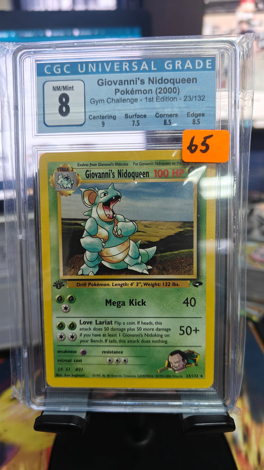Giovanni's Nidoqueen 1st Ed - CGC 8
