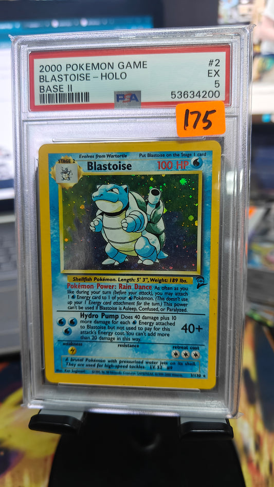 Blastoise Holo Base Set 2 - PSA 5