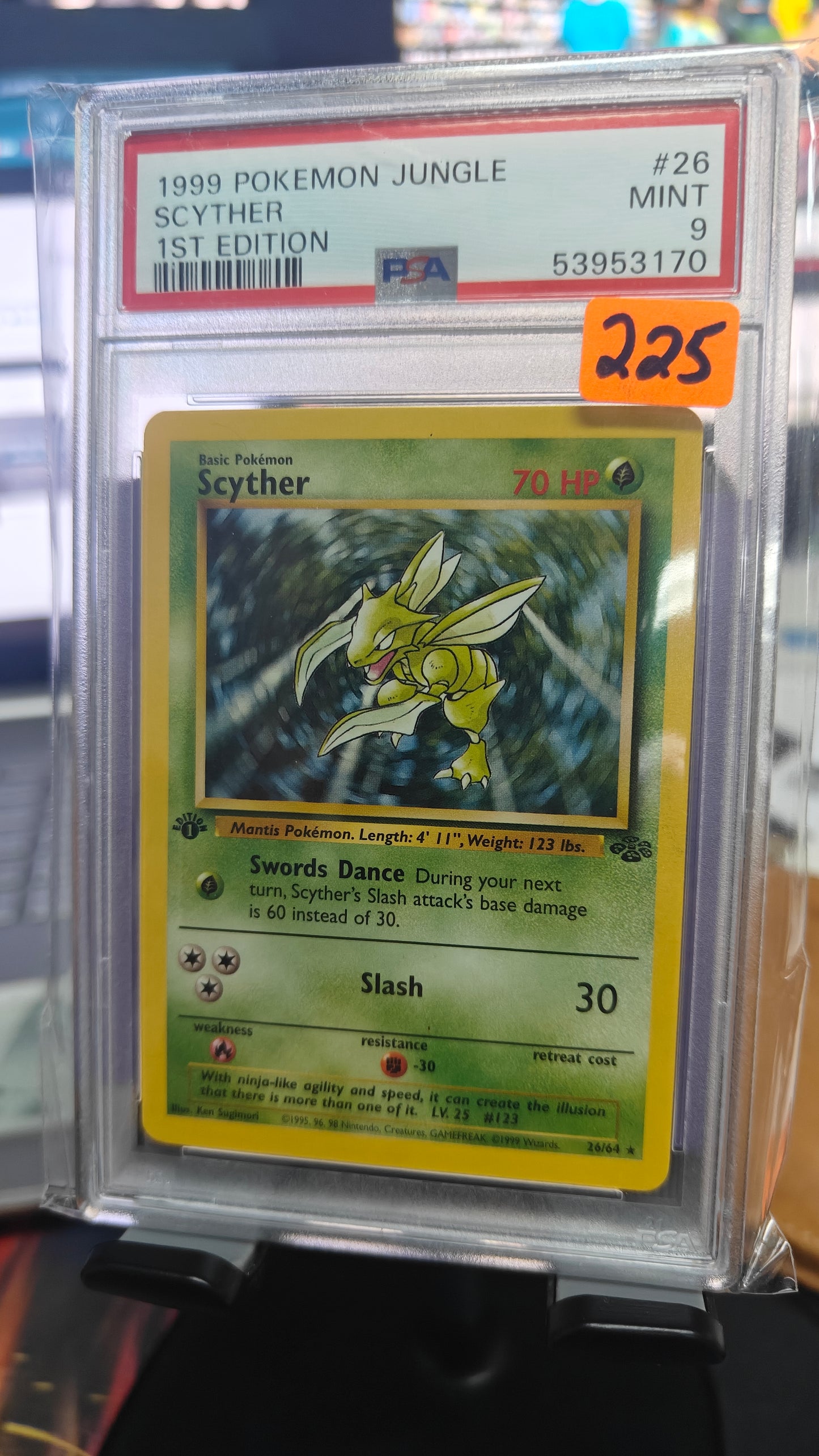Scyther 1st Ed - PSA 9