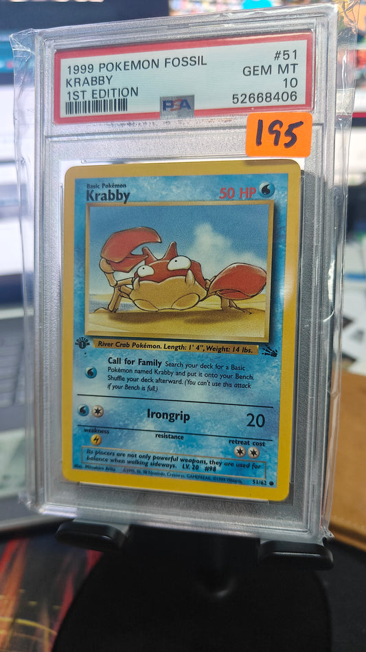 Krabby 1st Ed - PSA 10