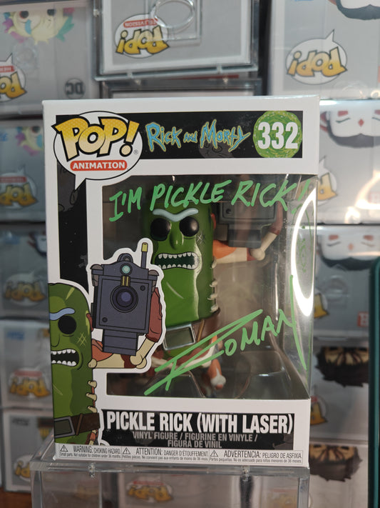 Pickle Rick (With Laser) 332 Signed by David Angelo Roman