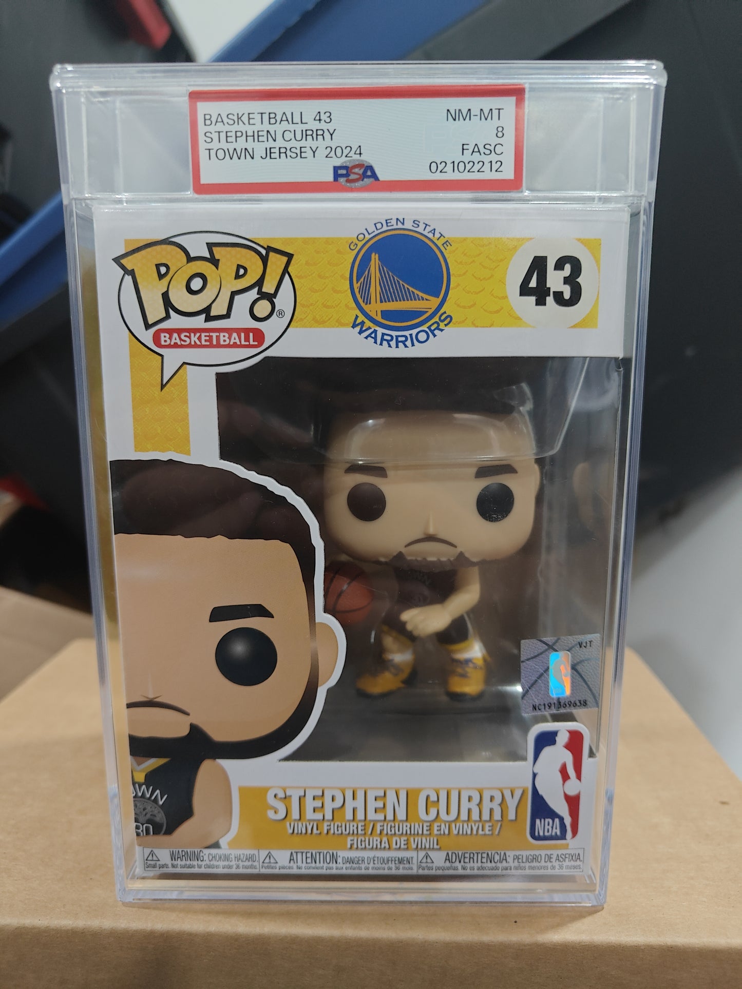 Stephen Curry 43 PSA 8 FASC