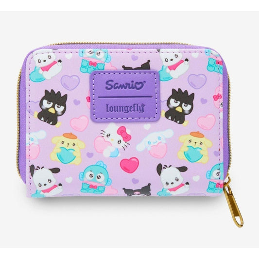 Loungely Sanrio Hearts Zip Wallet