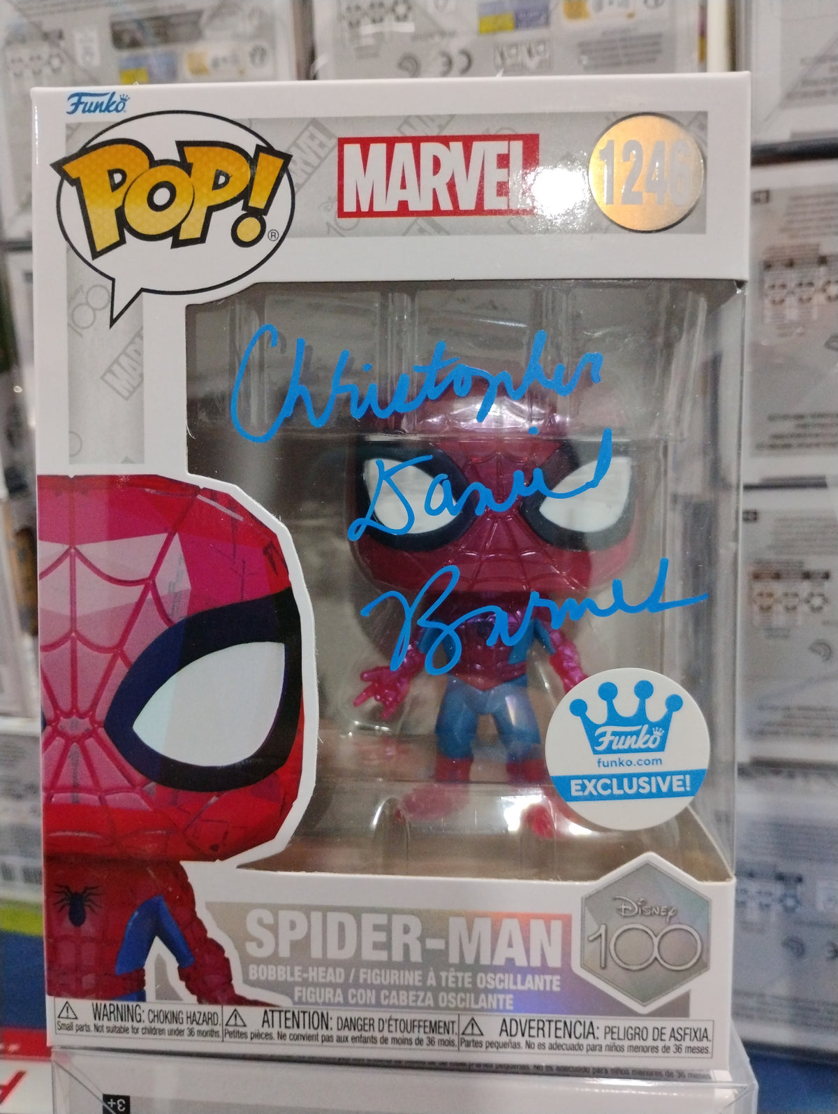 Spider-Man 1246 Signed by Christopher Daniel Barnes