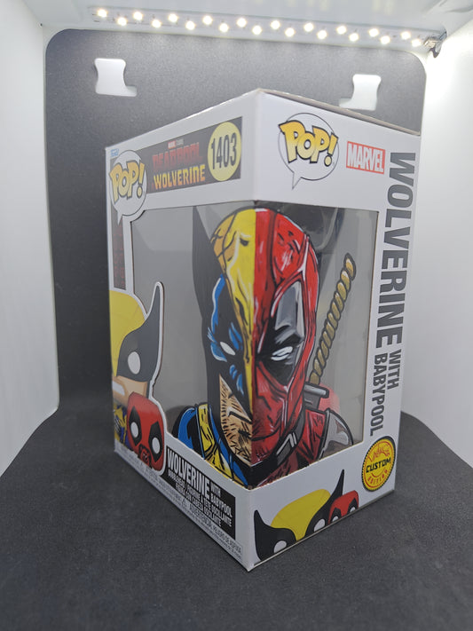 Wolverine with BabyPool - 1403 - Custom Artwork by Lady Che