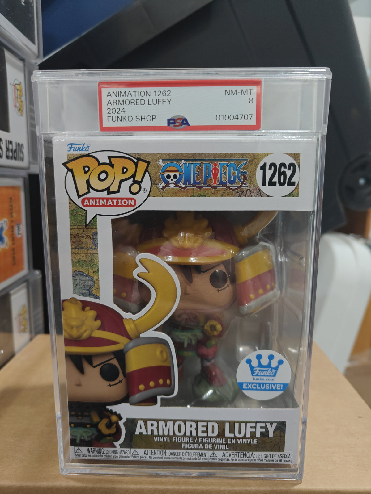 Armored Luffy 1262 PSA 8