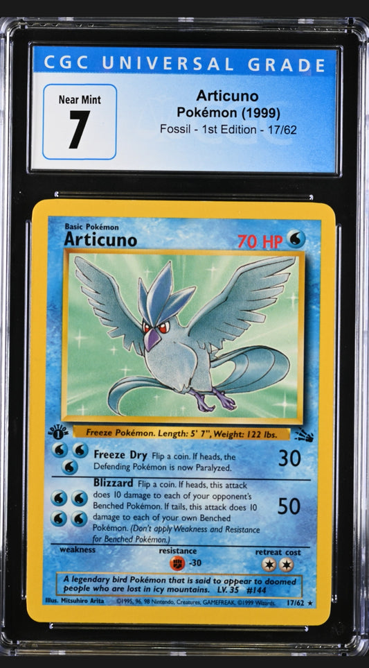 Articuno 1st Edion Fossil - CGC 7