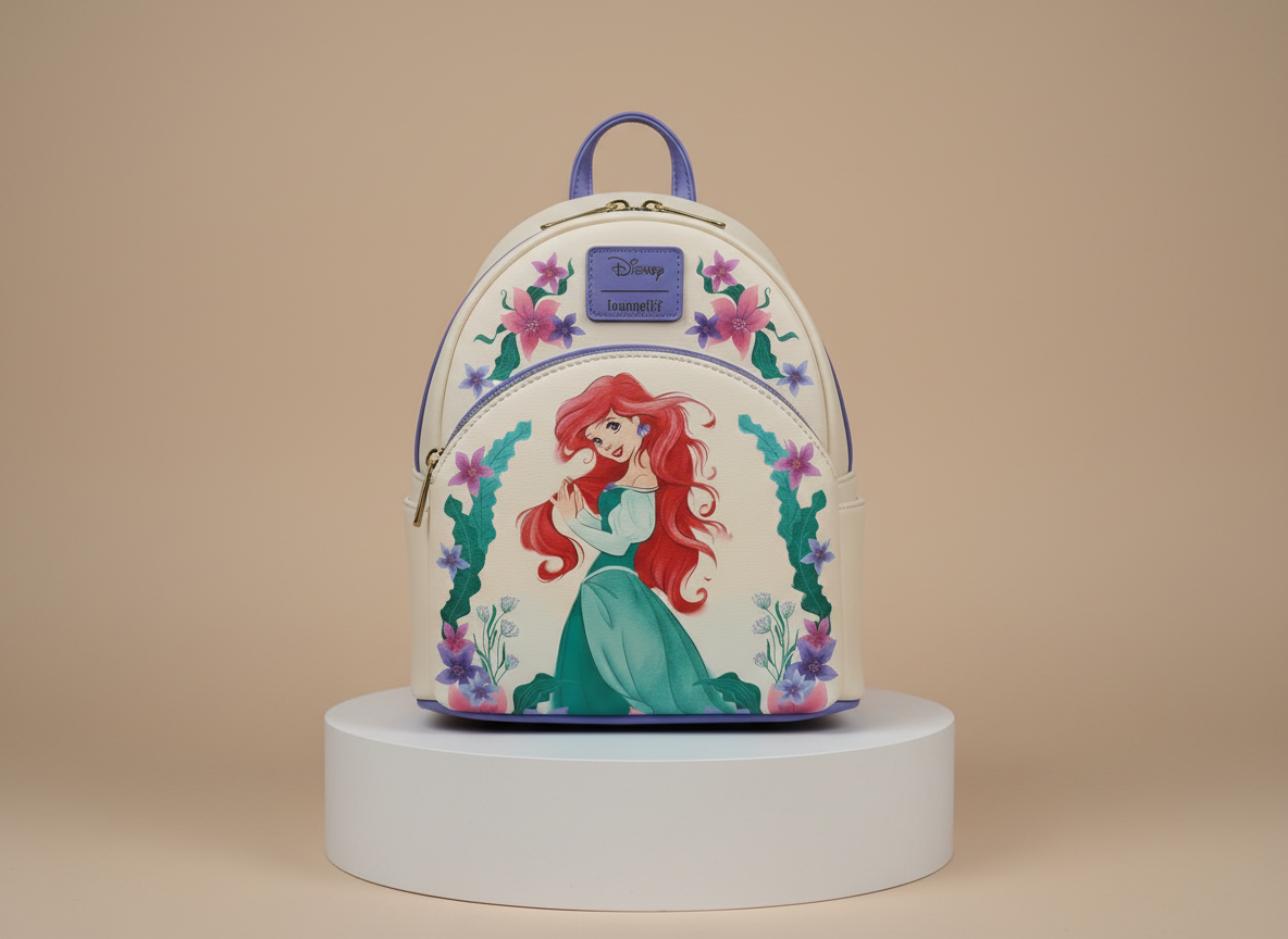 Loungefly Disney The Little Mermaid Ariel Sea Flowers Mini Backpack