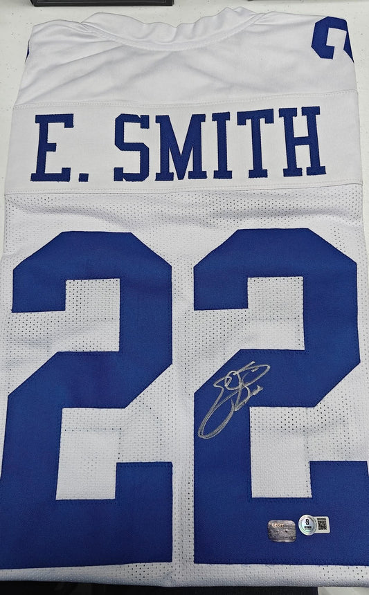 Emmitt Smith- Autographed Dallas Cowboys Authentic Jersey - Beckett Certified