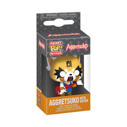 Aggretsuko with Guitar Funko Keychain