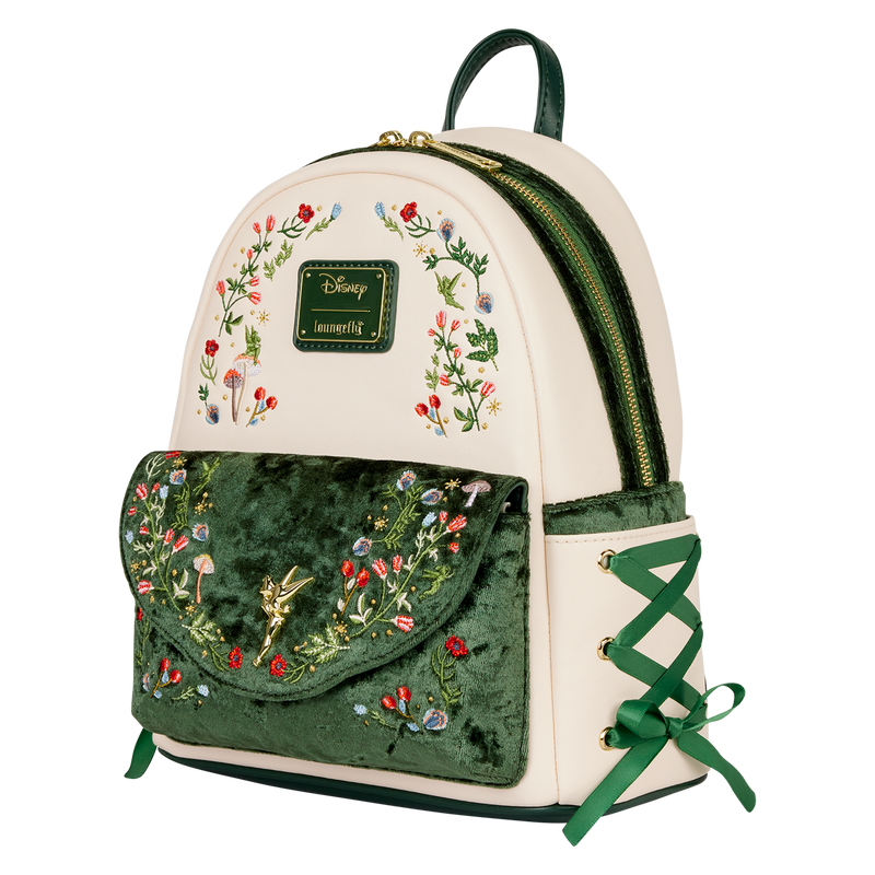 Disney Loungefly Peter Pan Tinker Bell Exclusive Floral Mini Backpack