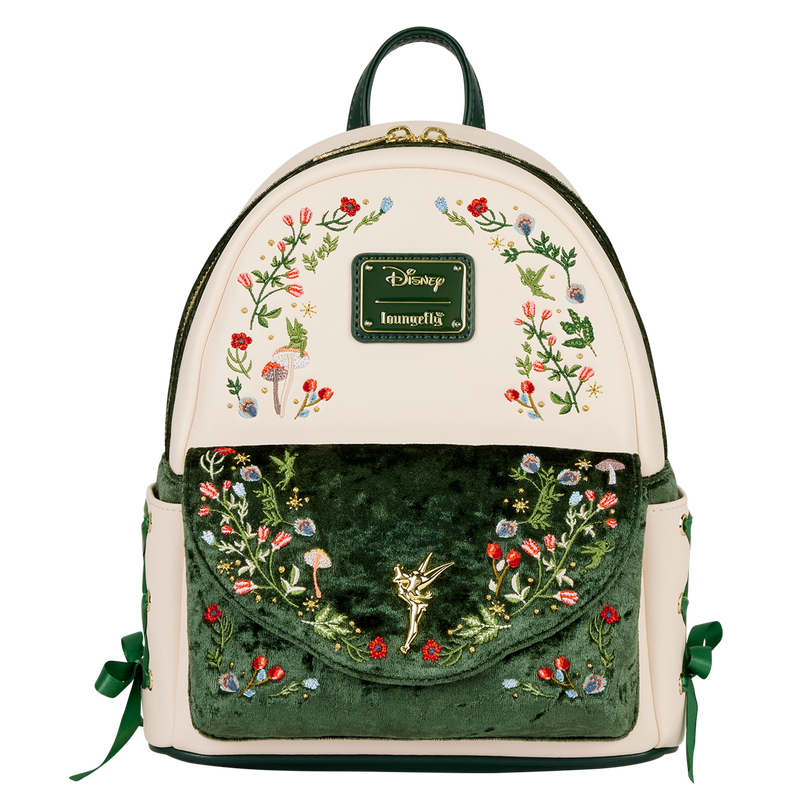 Disney Loungefly Peter Pan Tinker Bell Exclusive Floral Mini Backpack