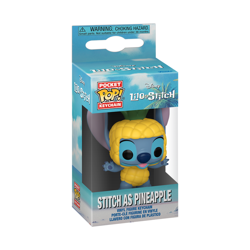 Stitch as Pineapple Funko Keychain