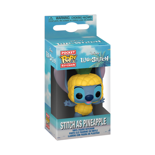 Stitch as Pineapple Funko Keychain