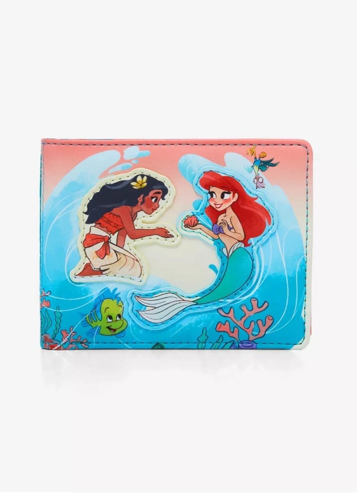 Loungefly Disney Princess Moana & Ariel Small Wallet