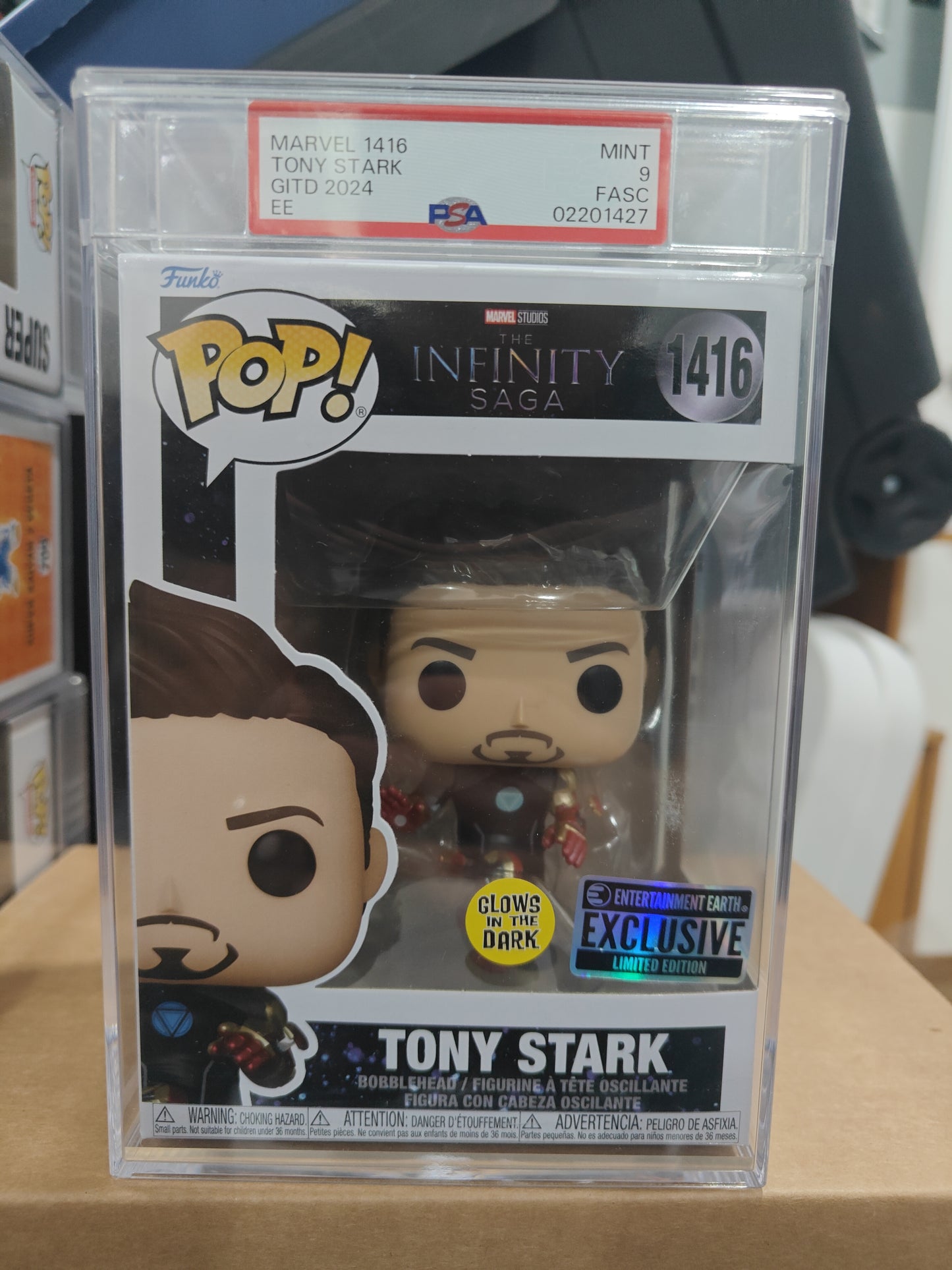 Tony Stark GITD 1416 PSA 9 FASC