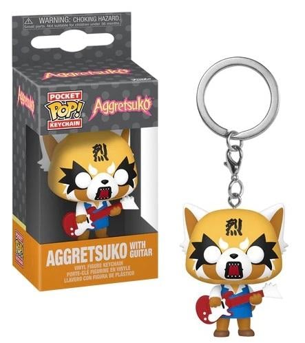 Aggretsuko with Guitar Funko Keychain