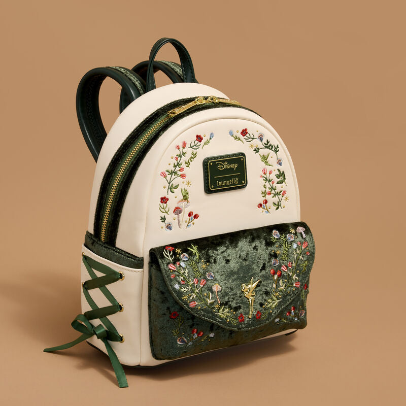 Disney Loungefly Peter Pan Tinker Bell Exclusive Floral Mini Backpack
