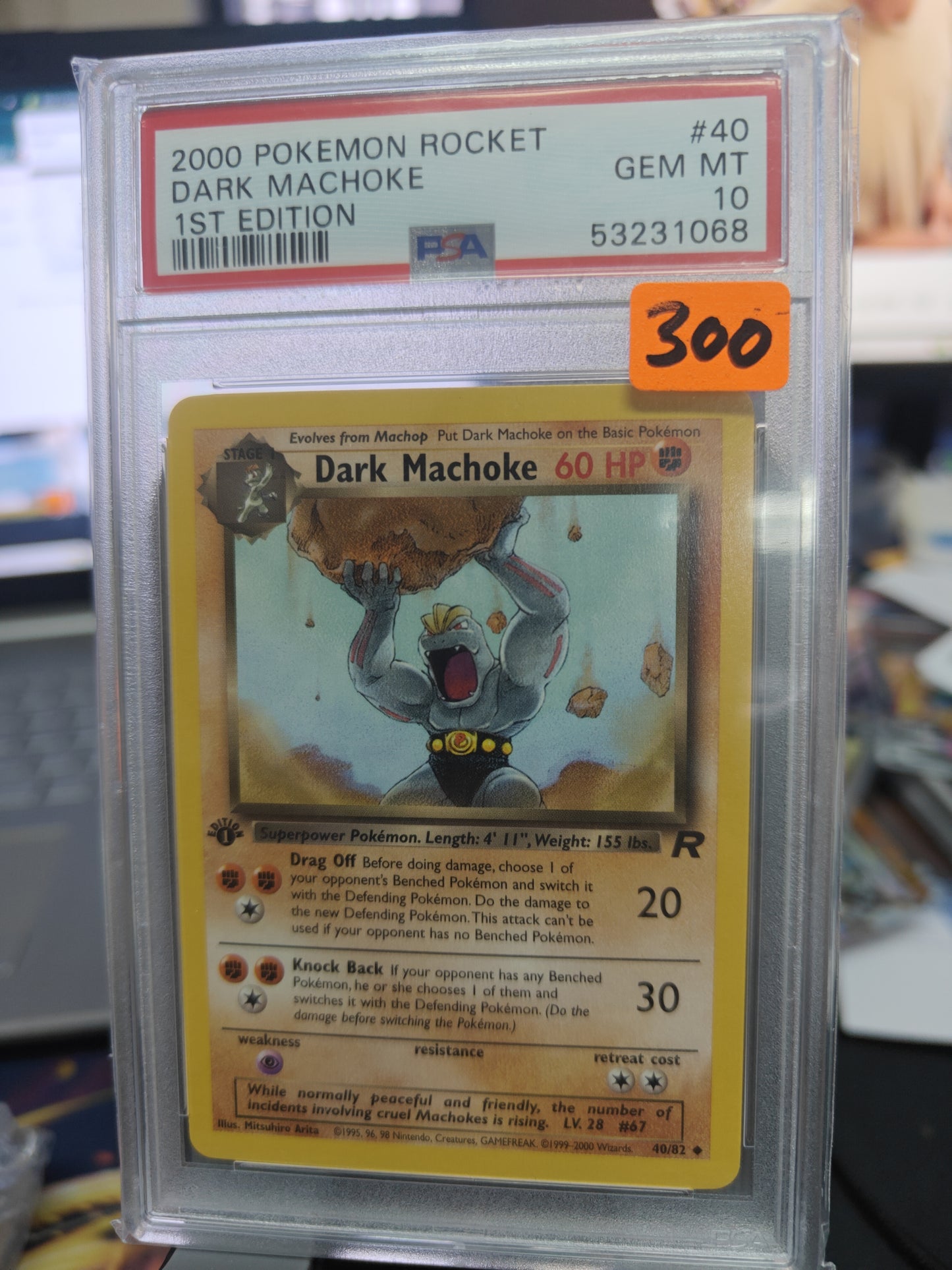 Dark Machoke 1st Ed - PSA 10