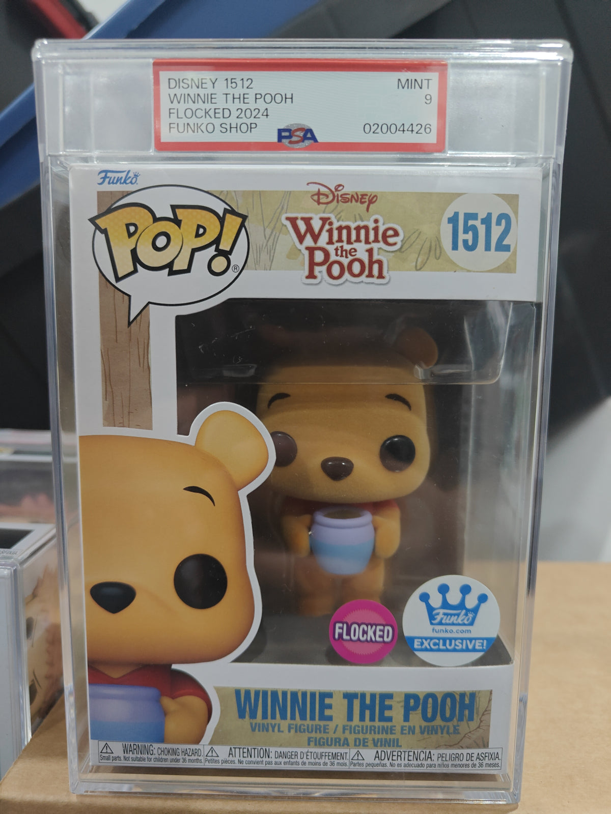 Winnie the Pooh Flocked 1512 PSA 9