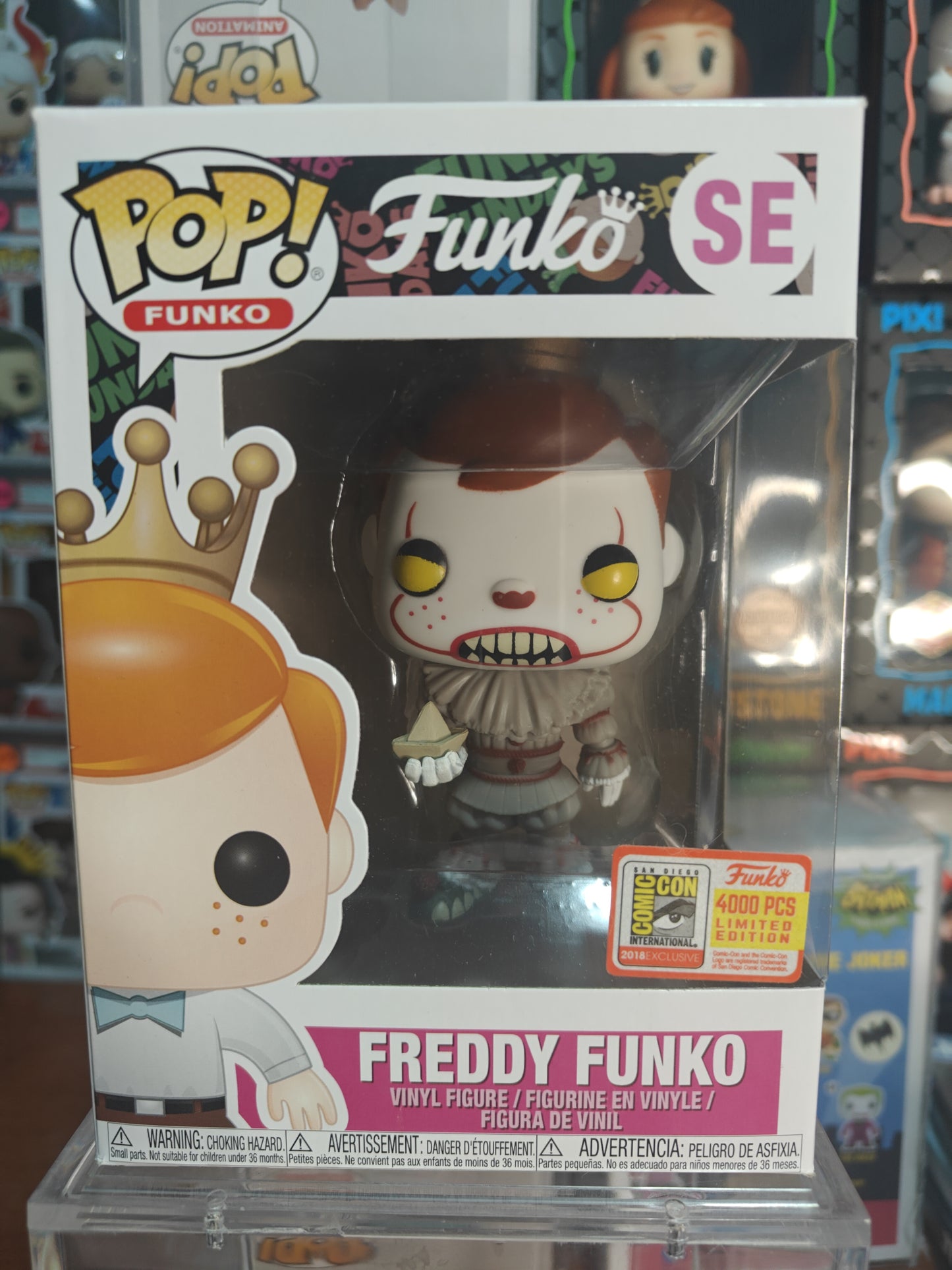 Freddy Funko as Pennywise 4000pc 2018 SDCC Con Sticker
