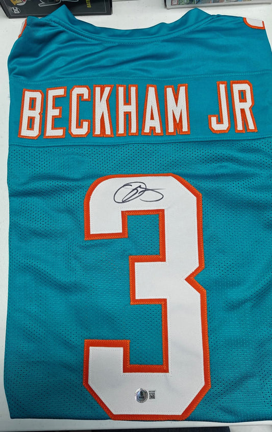 Odell Beckham Jr. - Autographed Miami Dolphins Authentic Jersey - Beckett Certified